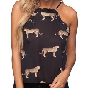 NWOT Buddy Love Cheetah Tank Top